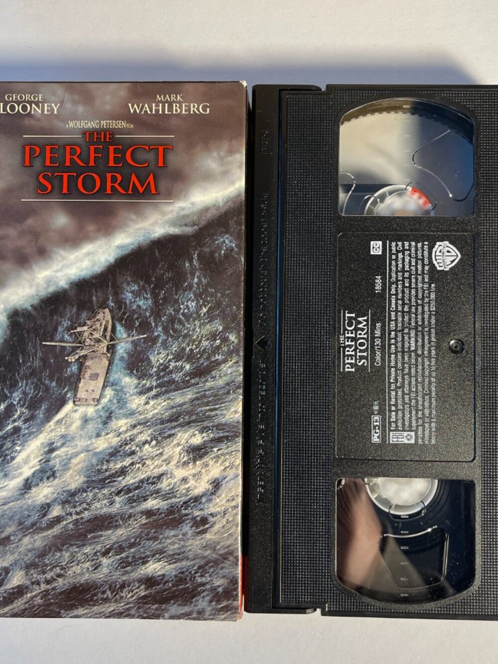 The Perfect Storm VHS FEAR George Clooney Mark Wahlberg Alicia Silverstone - Picture 2 of 5